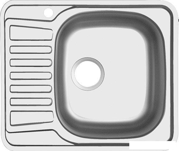 Кухонная мойка Ukinox Комфорт COM580.480 --GT6K 1R- (с сифоном)- фото