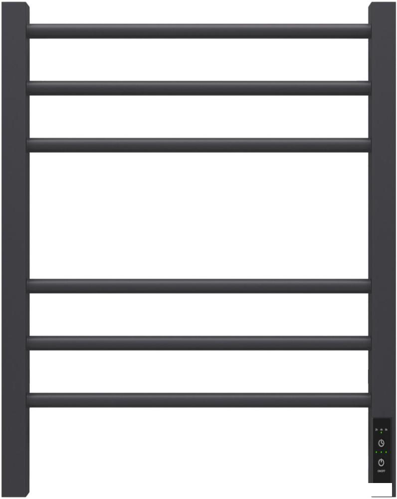 Полотенцесушитель Granula Квадро Сплит 50х60 (терморегулятор с таймером черный матовый)