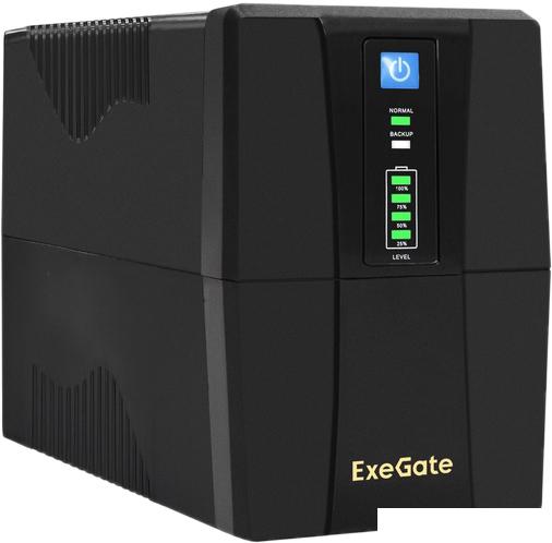 Источник бесперебойного питания ExeGate SpecialPro UNB-600.LED.AVR.2SH.RJ.USB EX292764RUS- фото