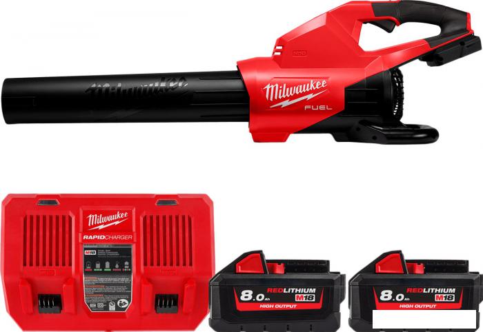 Ручная воздуходувка Milwaukee M18 FUEL M18F2BL-802 4933479988 (с 2-мя АКБ)- фото