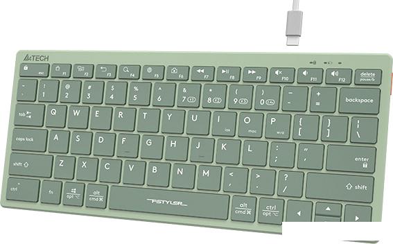 Клавиатура A4Tech Fstyler FBX51C (зеленый)- фото2