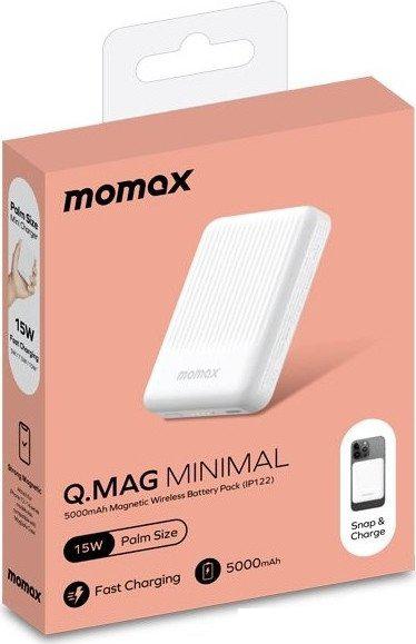 Внешний аккумулятор Momax Q.MAG Minimal IP122 5000mAh (белый)- фото4