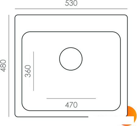 Кухонная мойка Quartz Bond 530 (уголь)- фото3