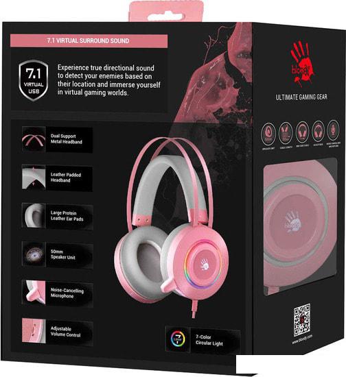Наушники A4Tech Bloody G521 (розовый)- фото4