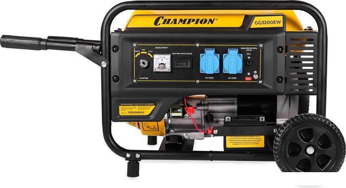 Бензиновый генератор Champion GG3200EW- фото3