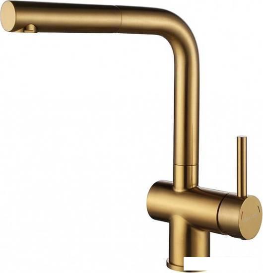 Смеситель Paulmark Dosse Do214418-BG (брашированное золото)- фото