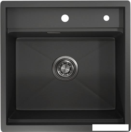 Кухонная мойка Granula KS-5051 (черный матовый)- фото2