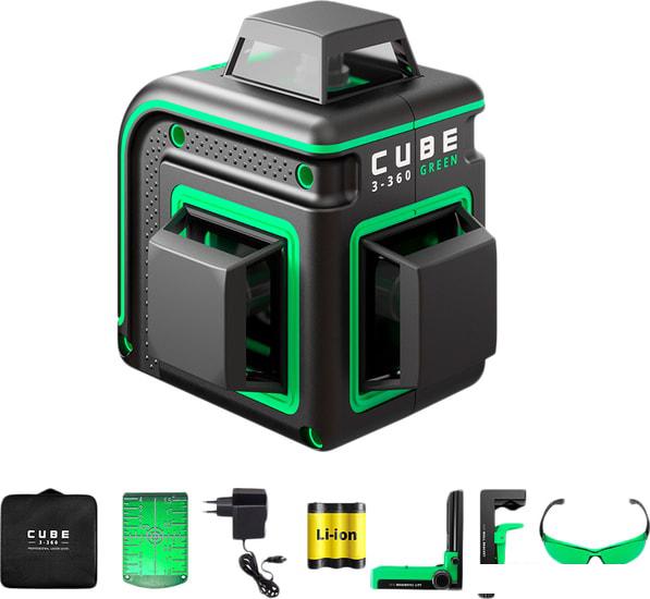 Лазерный нивелир ADA Instruments Cube 3-360 Green Home Edition А00566- фото