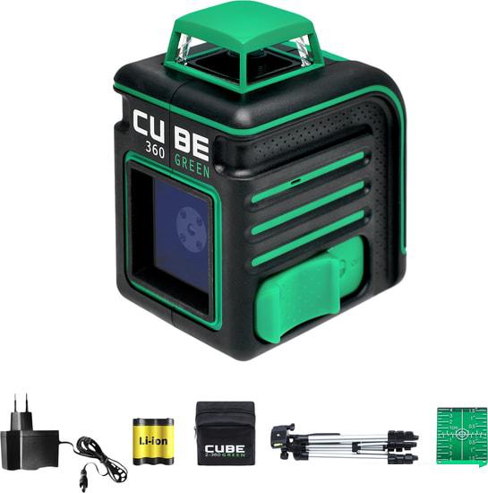 Лазерный нивелир ADA Instruments Cube 360 Green Professional Edition А00535- фото