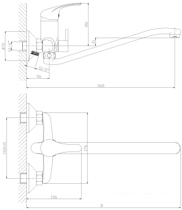 Смеситель Rossinka Silvermix A35-34- фото2