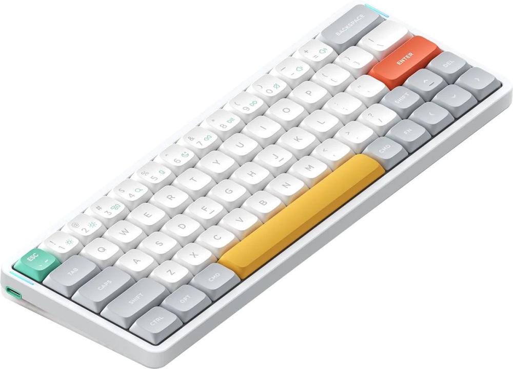 Клавиатура NuPhy Air60 V2 Ionic White (NuPhy Low Profile Moss)- фото