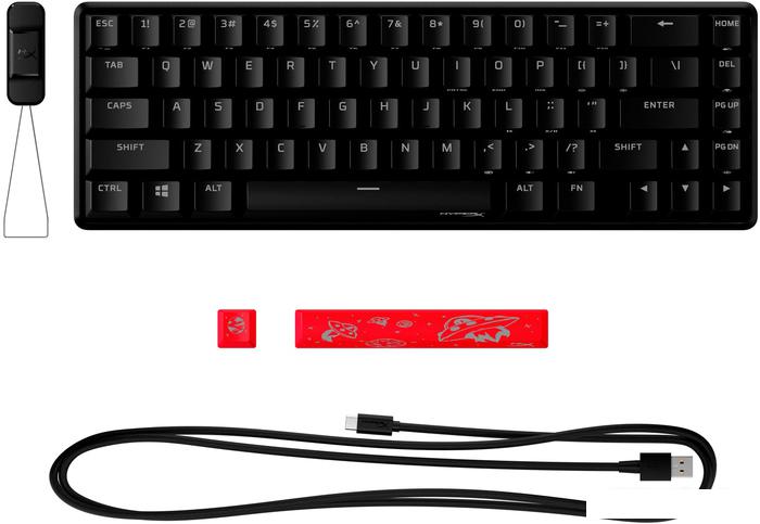 Клавиатура HyperX Alloy Origins 65 (HyperX Red, нет кириллицы)- фото4