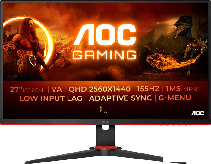 Игровой монитор AOC Q27G2E/BK- фото