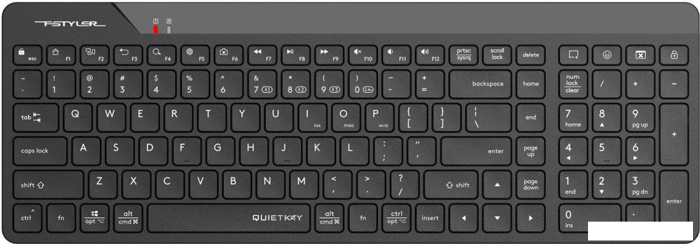 Клавиатура A4Tech Fstyler FBK23 AS (черный)