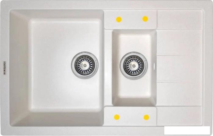 Кухонная мойка Ecoshtein Rechteck 781.5 (латте)- фото