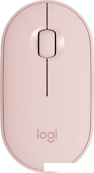 Мышь Logitech M350 Pebble (розовый)- фото