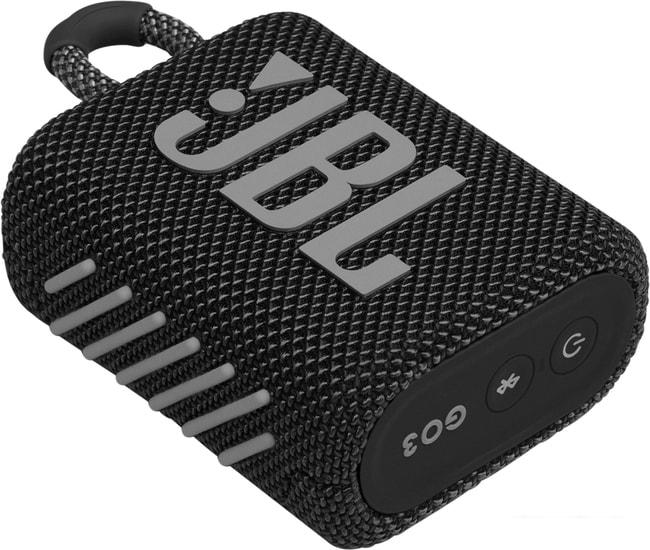 Беспроводная колонка JBL Go 3 (черный)- фото3