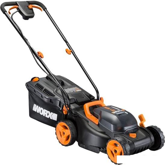 Колёсная газонокосилка Worx WG779E (с 2-мя АКБ)- фото4
