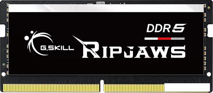 Оперативная память G.Skill Ripjaws 16ГБ DDR5 SODIMM 4800МГц F5-4800S4039A16GX1-RS