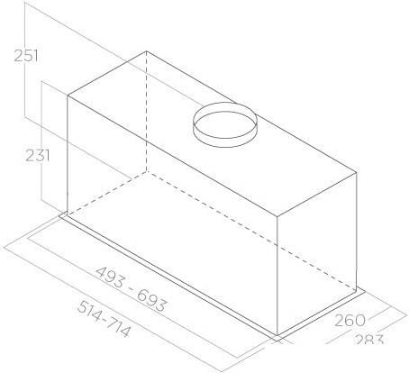 Кухонная вытяжка Elica Fold GR/A/52 PRF0180808- фото2