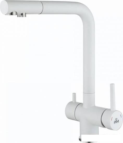 Смеситель Paulmark Skalen Sk213020-431 (белый матовый)- фото