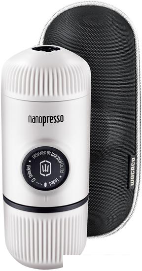 Ручная кофеварка WACACO Nanopresso Chill White + Case- фото
