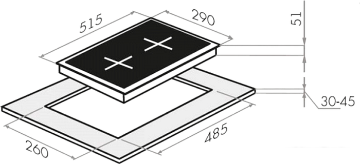 Варочная панель MAUNFELD EGHE.32.6CW/G- фото2