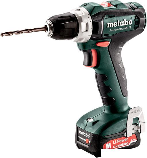Дрель-шуруповерт Metabo PowerMaxx BS 12 601036500 (с 2-мя АКБ 2 Ah)- фото