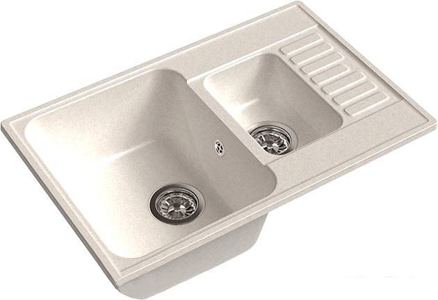 Кухонная мойка GranFest QUARZ Z-21K (белый)- фото