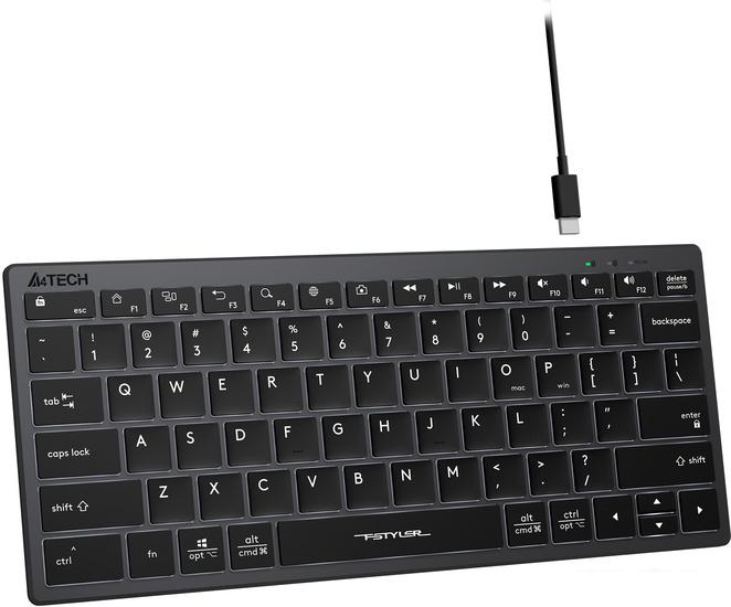 Клавиатура A4Tech Fstyler FX61 (серый/черный)- фото4