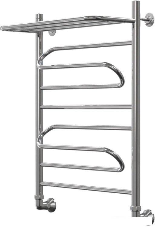 Полотенцесушитель Granula Браво, нижнее подключение с полкой 50х80 см