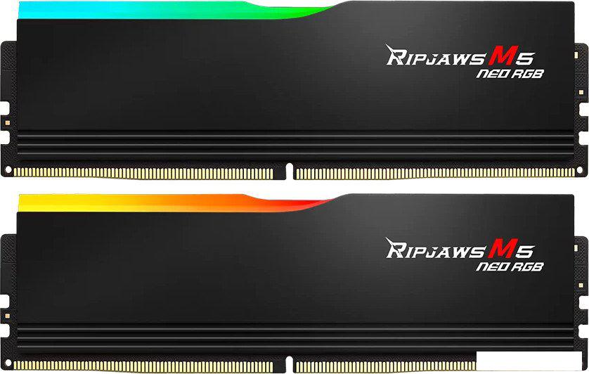 Оперативная память G.Skill Ripjaws M5 Neo RGB 2x16ГБ DDR5 6400 МГц F5-6400J3240G16GX2-RM5NRK- фото