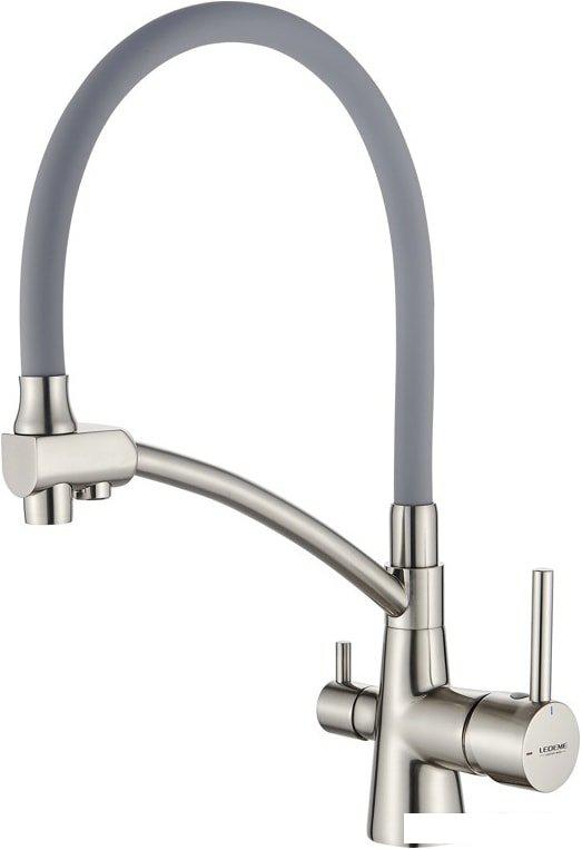 Смеситель Ledeme L4855A-9 (сатин/серый)