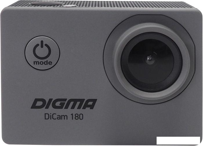 Экшен-камера Digma DiCam 180 (серый)- фото