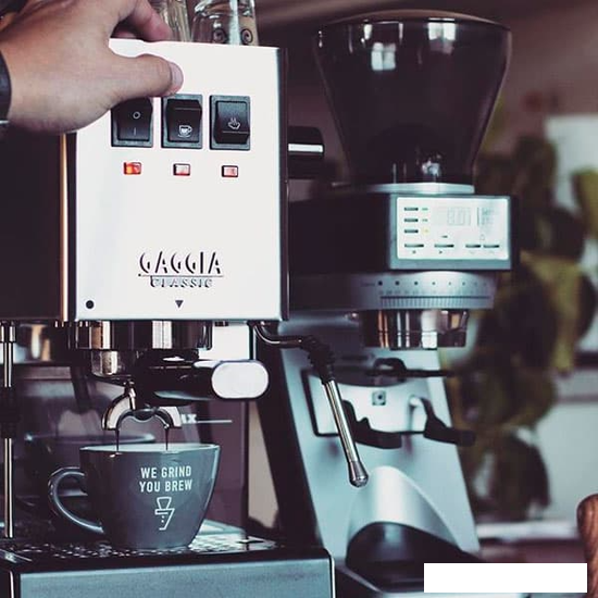 Рожковая помповая кофеварка Gaggia Classic Evo Inox 9481/11- фото3