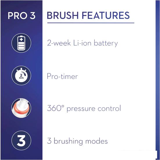 Электрическая зубная щетка Oral-B Pro 3 3000 Cross Action D505.513.3 (черный)- фото4