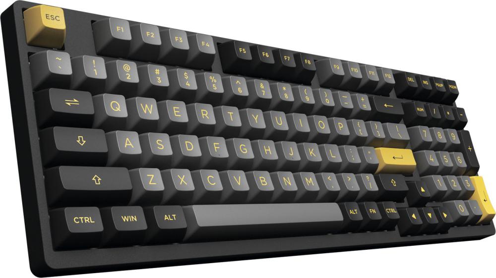 Клавиатура Akko 3098N Black & Gold (TTC Gold Pink)- фото2