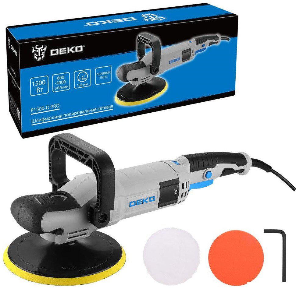 Полировальная машина Deko P1500-D PRO 083-1050- фото