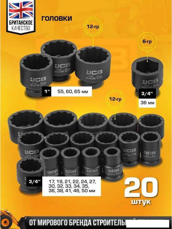 Универсальный набор инструментов JCB 68262-9MPB (59044)- фото3