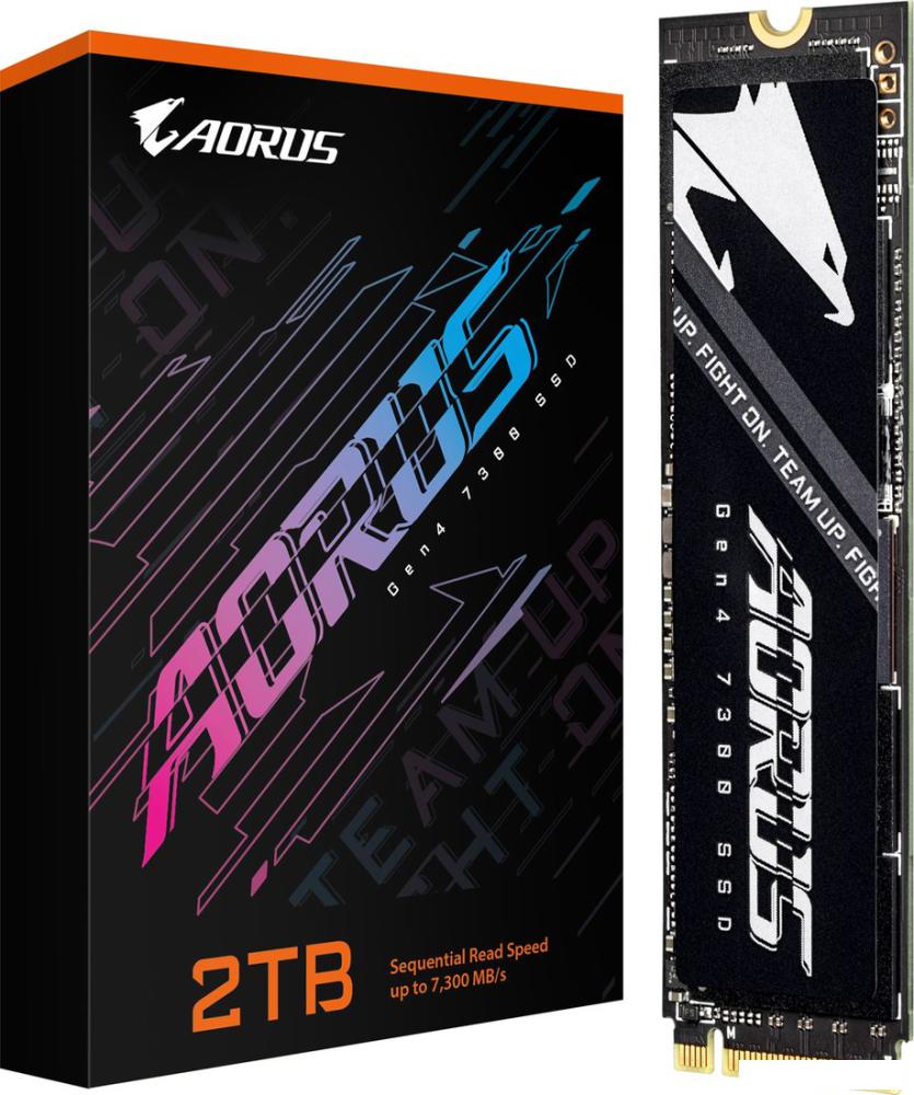 SSD Gigabyte Aorus Gen4 7300 2TB AG4732TB N- фото4