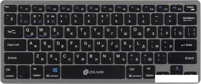 Клавиатура Oklick 835S (серый/черный)- фото