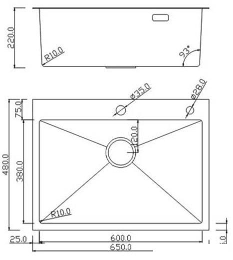 Кухонная мойка Roxen Simple 560220-65B- фото3