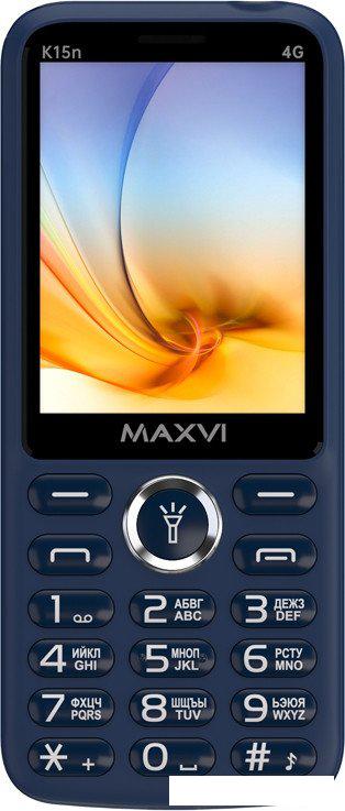 Телефон Maxvi K15n 4G (синий)- фото3