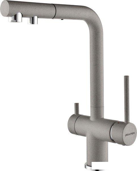 Смеситель Paulmark Serpentine SE213222-GR (серый)