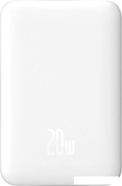 Внешний аккумулятор Baseus Magnetic Mini Air Wireless Fast Charge Power Bank 20W 6000mAh (белый)