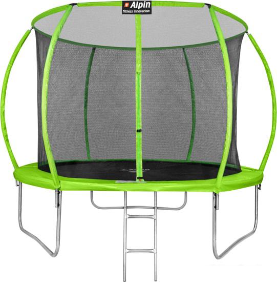 Батут Alpin Sky 12ft - 374 см с защитной сеткой и лестницей- фото