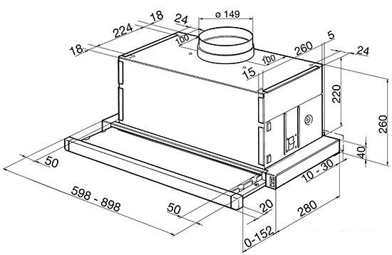 Кухонная вытяжка Smeg KSET66E- фото2