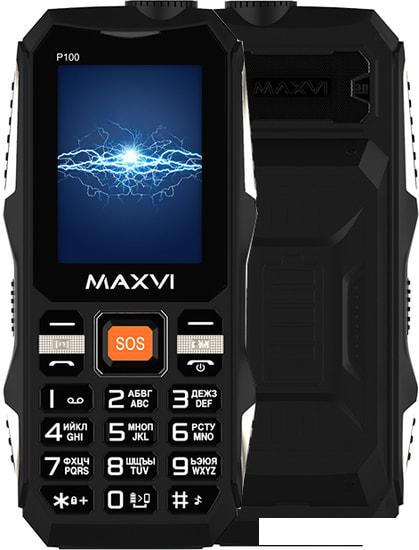 Мобильный телефон Maxvi P100 (черный)- фото