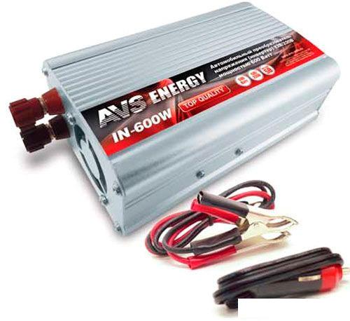 Автомобильный инвертор AVS 12/220V IN-600W- фото2