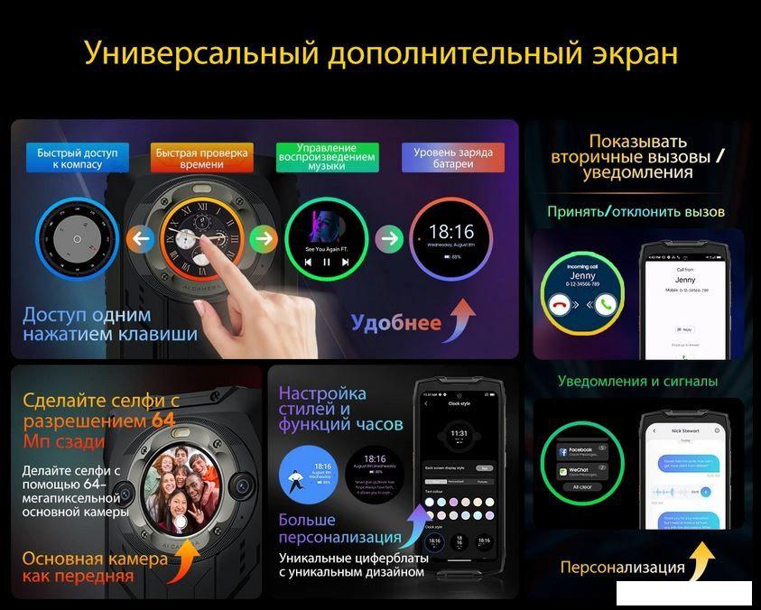 Смартфон Blackview BV9300 Pro 8GB/256GB (оранжевый)- фото4